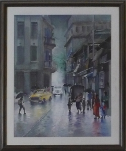 Rain Drenched Kolkata Street by Aparup Mukherjee
